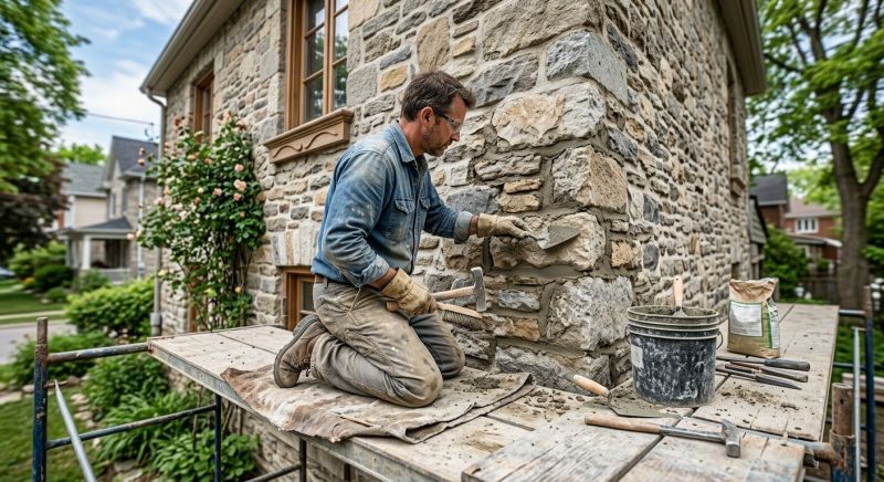 Our team working on Masonry Service projects in Orange County, CA