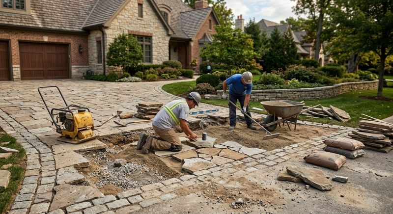 Brick Driveway Repair in Orange County, CA