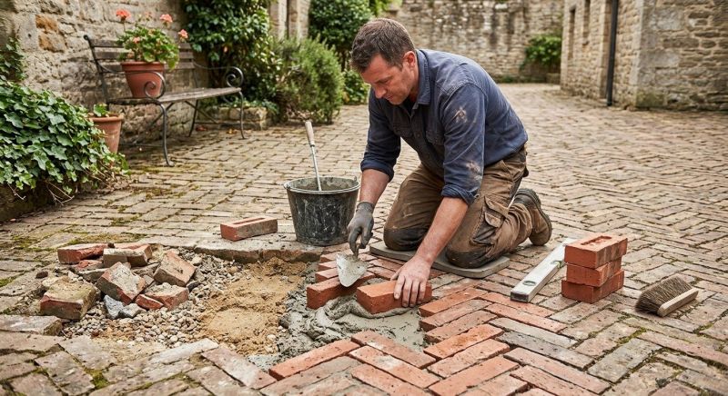 Brick Flatwork Repair in Costa Mesa, CA