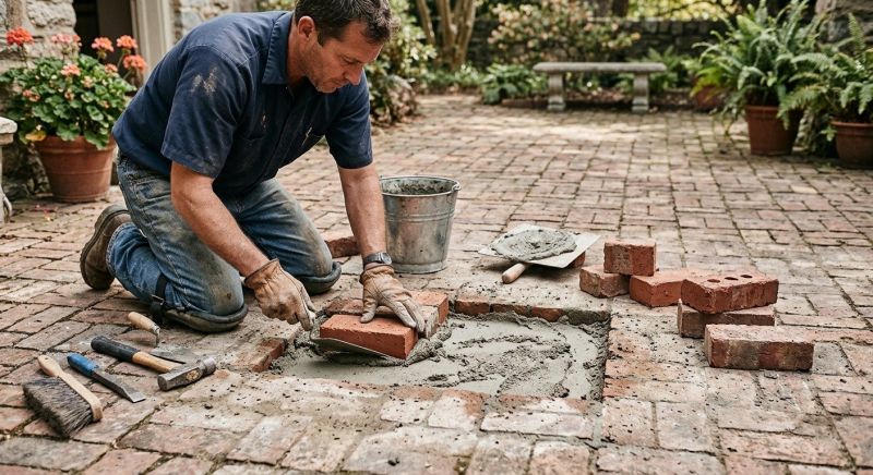 Brick Flatwork Repair in Diamond Bar, CA