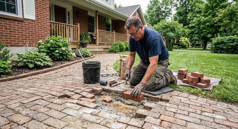 Brick Flatwork Repair in Placentia, CA