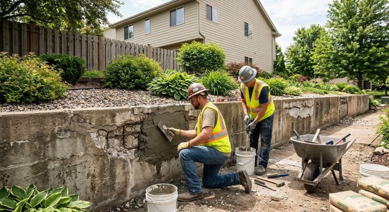 Brick Retaining Wall Repair in Orange County, CA