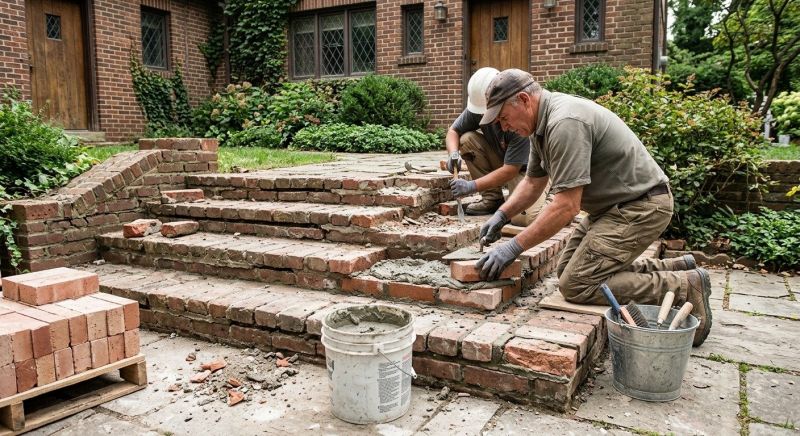 Brick Stairs Repair in Rancho Santa Margarita, CA