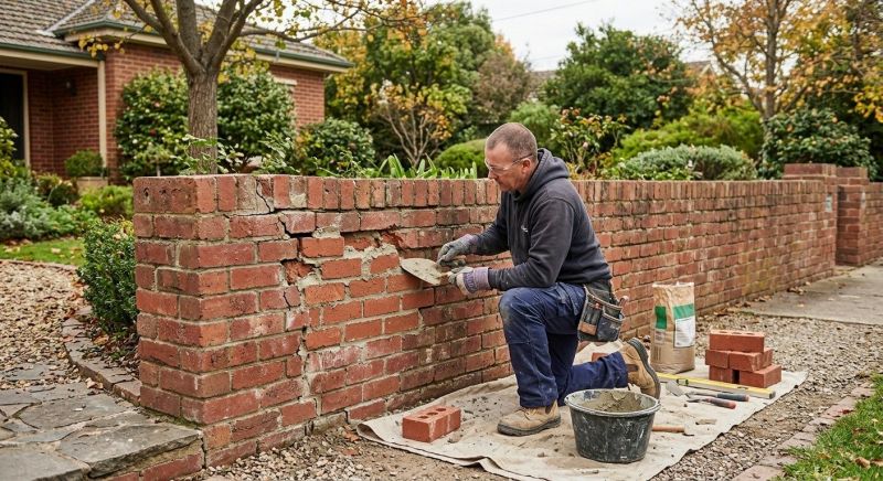 Brick Wall Repair in Newport Beach, CA