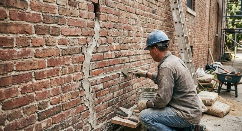 Brick Wall Repair in Pomona, CA