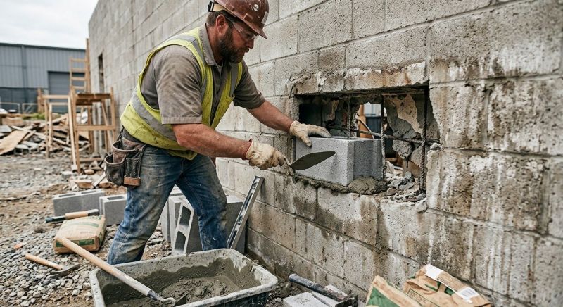 Concrete Block Repair in Diamond Bar, CA