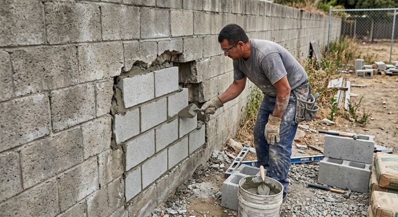 Concrete Block Repair in Placentia, CA