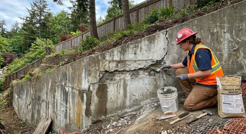 Retaining Wall Repair in Garden Grove, CA