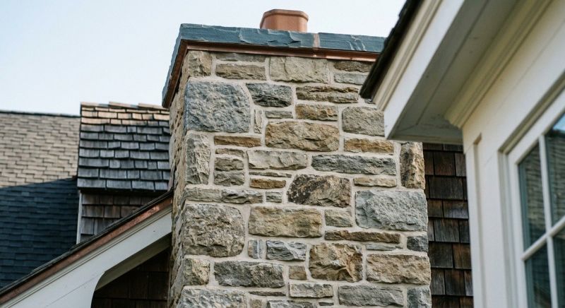 Stone Chimney Installation in Corona Del Mar, CA