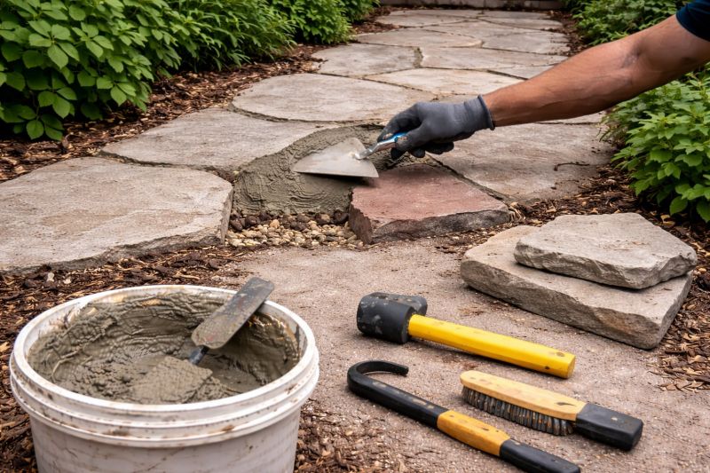 Stone Driveway Repair in Orange County, CA