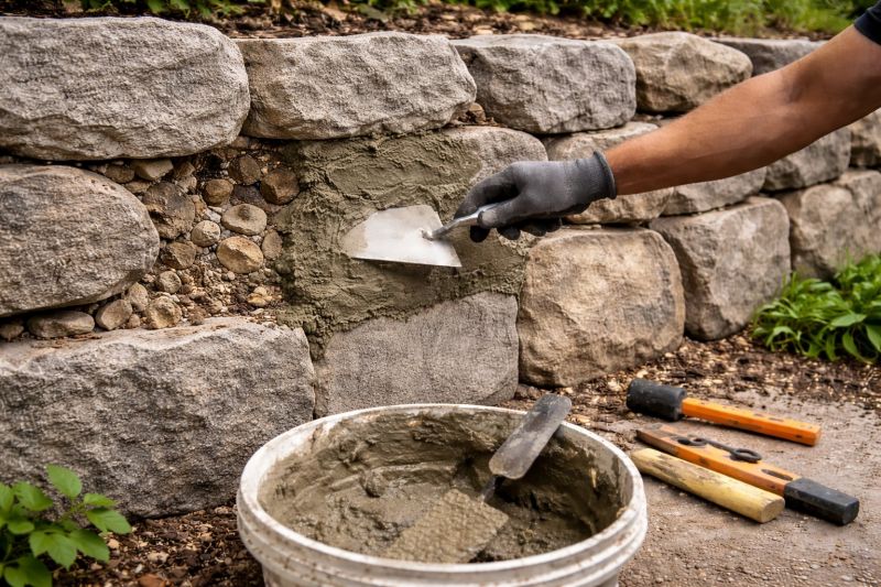 Stone Wall Repair in Carson, CA