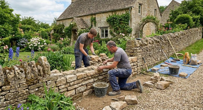 Stone Wall Repair in Orange, CA